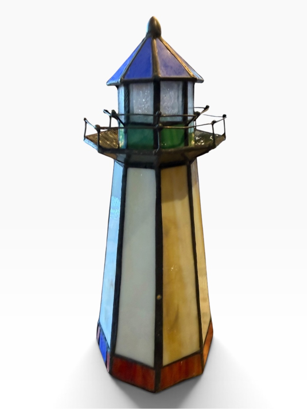 Home Trends Tiffany Style Lighthouse Lamp NIB